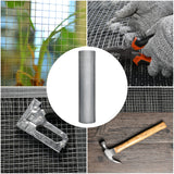 36'' x 50' Welded Cage Wire Chicken Fence Mesh Hardware Cloth 1/4 inch Square 23 Gauge Galvanized Wire Mesh - FOXIVO