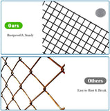 FOXIVO Black Hardware Cloth 1.5 inch × 1.5 inch Vinyl Coated Wire mesh 24 inch x 100 Ft - 16 Gauge PVC Coated Welded Chicken Wire Fencing roll cage Wire Netting