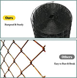 4ft x 100ft Vinyl Coated Hardware Cloth 1/2 inch × 1 inch Black PVC Coated Chicken Wire mesh, 16 Gauge Welded Wire mesh for Garden Fencing & Home Improvement Projects Pet Enclosures