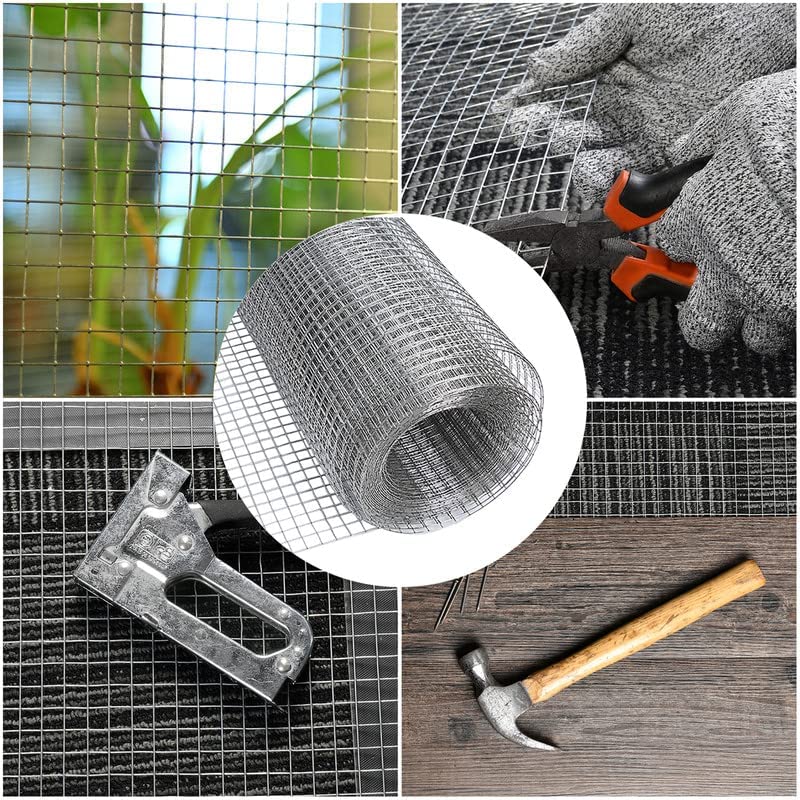 Hardware Cloth 1/4inch Chicken Wire Mesh, 48in x 50ft, 23 Gauge Hot-Dipped  Galvanized Material Fence Wire Mesh for Chicken  Coop/Run/Cage/Pen/Vegetables Garden and Home Improvement Project 